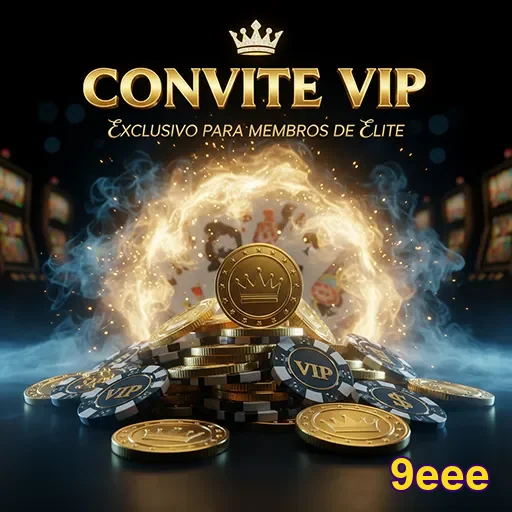Convite VIP dos serviços 9eee, elegante e personalizado para eventos especiais.