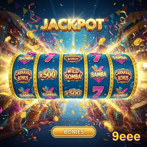 Jackpot de Carnaval com bônus no 9eee, destacando festas e prêmios emocionantes.